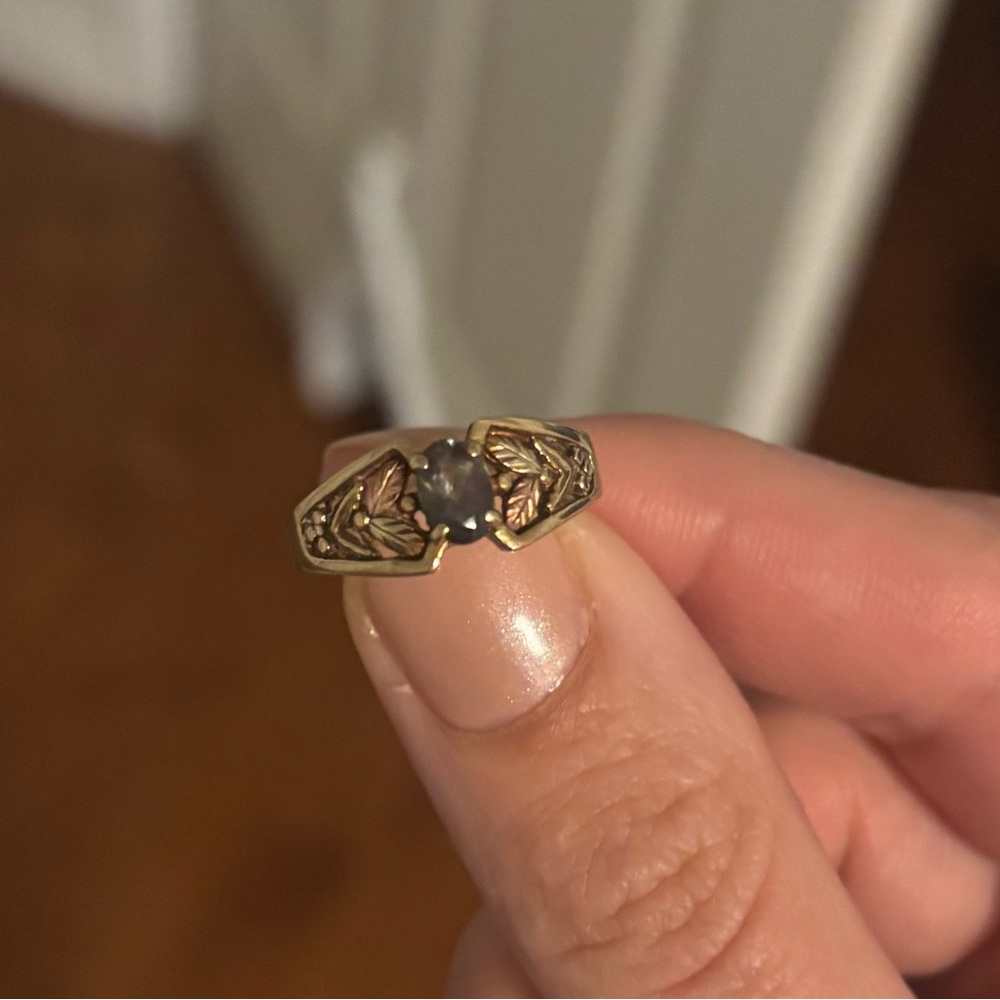 10k Yellow & Rose Gold Mystic Topaz Ring